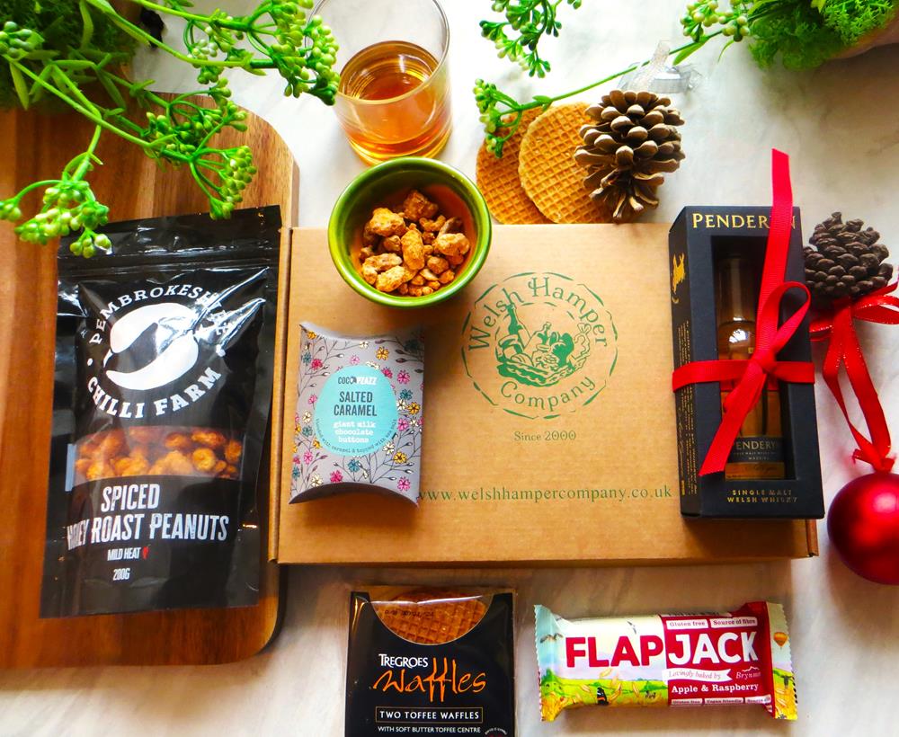 Welsh Whisky & Snacks Letterbox Gift