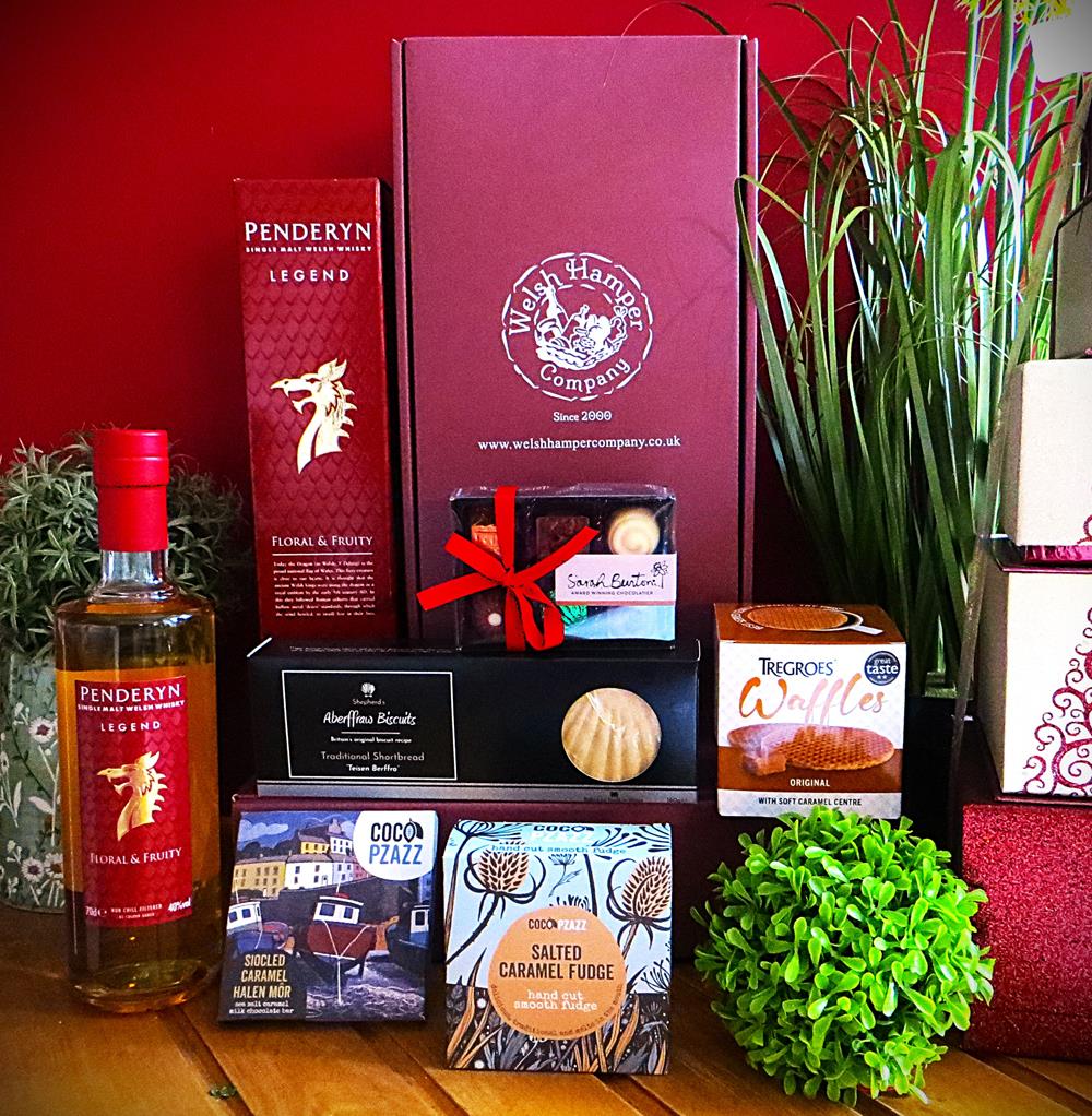 Penderyn Whisky, Chocolates & Treats box